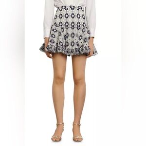 Sandro Broderie Eyelet-Lace Mini Skirt Size 3 (US 8)Excellent condition